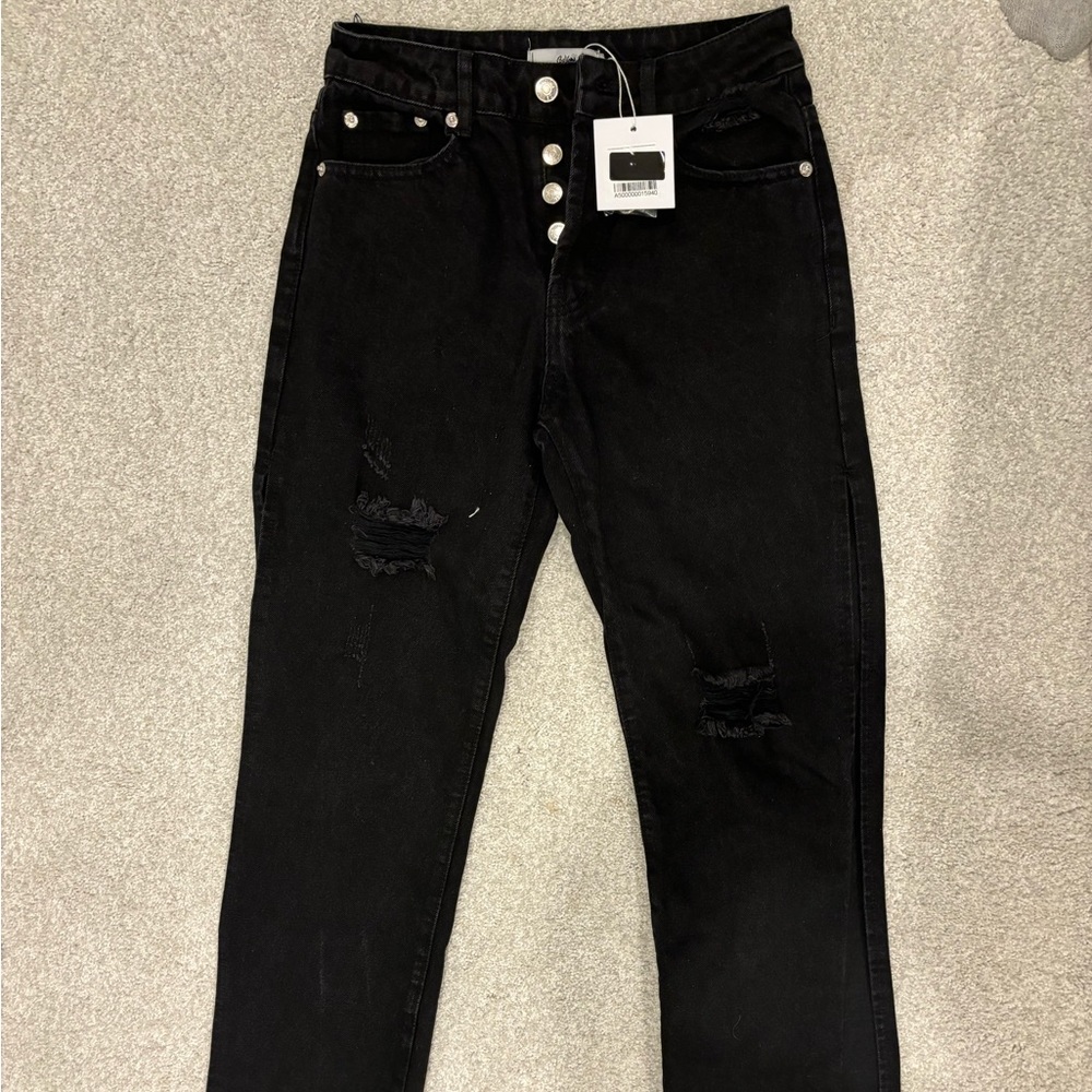 Black Small Adika Button up jeans